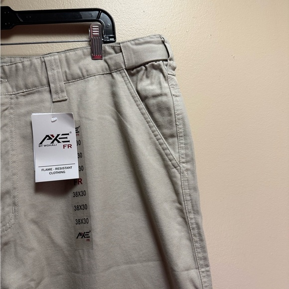 AXE FR 38x30‎ Flame Resistant Work Pants CAT2 NFPA2112 NWT Khaki - Picture 10 of 14